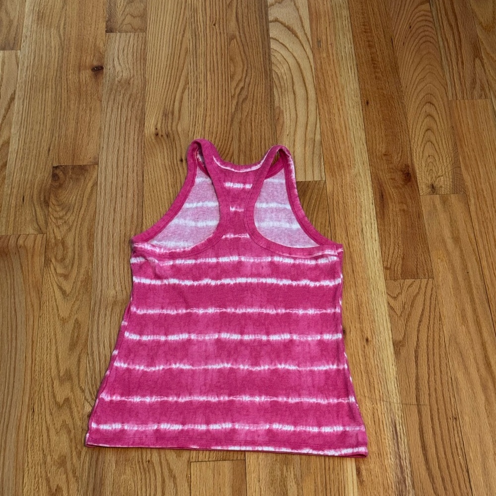 Old Navy - Pink and White Striped Tank Top - Picture 2 of 4